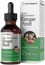 Horbäach Extrait de racine de gingembre liquide de 2 oz.com Supplément sans alcool super concentré de Végétarien, non-OGM, sans gluten