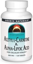 Sources naturelles Acétyl L-Carnitine et acide alpha-lipoïque 650mg- 120 comprimés