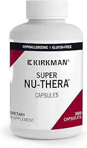 Kirkman - Super Nu-Thera - 360 capsules - Multivitamine complète - avec vitamine B6 et magnésium - Hypoallergénique