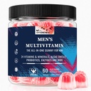 Methylated Multivitamin for Men Gummies – Supports Overall Health| Methylated B Complex, 80B Probiotics & Enzymes, Algae Omega-3, CoQ10, Turmeric, Minerals (No Iron) – Sugar Free, Vegan – 60 Count