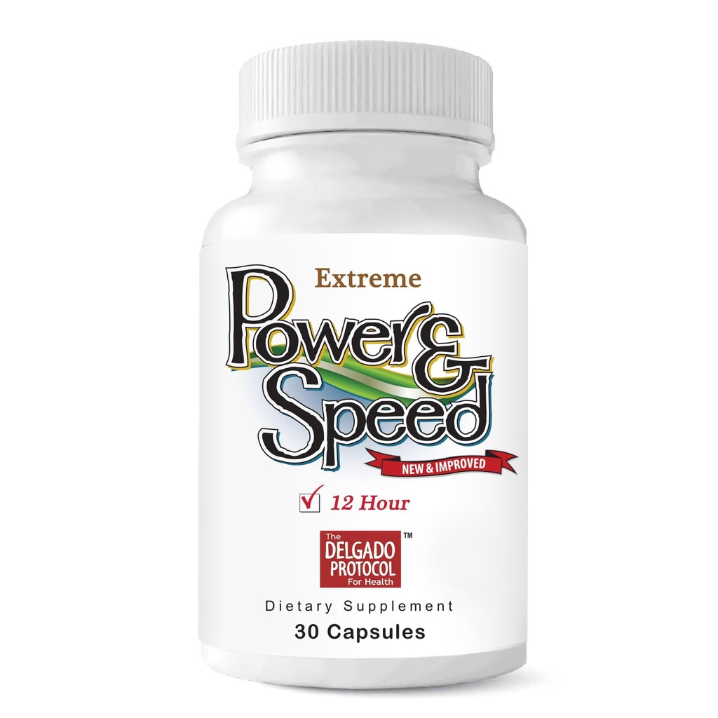Power & Speed - 30 Capsules - Focus & Energy Nootropic Supplement – Natural Brain Boost with Guarana, Green Tea, Lion’s Mane, Ashwagandha, Paraxanthine & American Ginseng