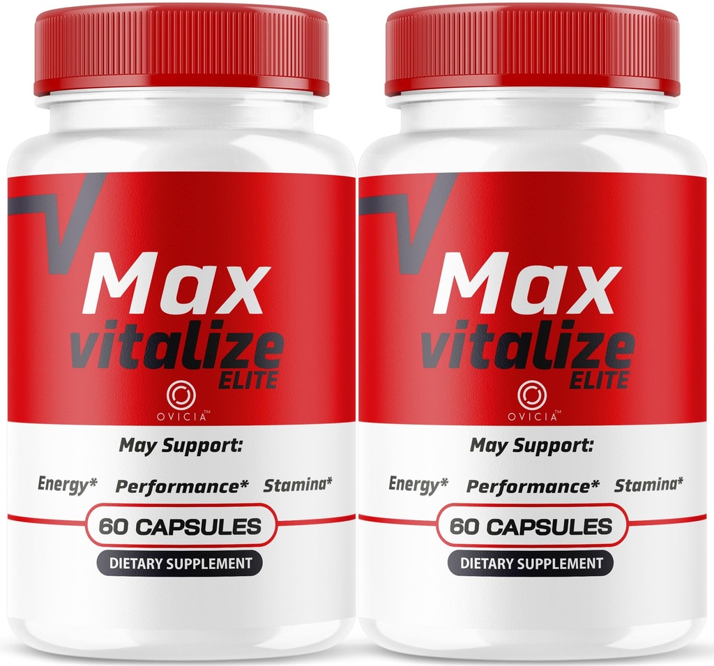 (2 Pack) Max Vitalize Capsules Support Advanced Formula - MaxVitalize Premium Pills All Natural Ingredients Maximum Strenght, Daily Support for Overall Health & Wellness 120 Capsules for 2 Months