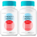 Smooth Biotics Capsules - Official Smooth Biotic Skin & Gut Support Probiotic Pills Supplement - All Natural Vitamin Pill - Digestive Support Capsule, Advanced Formula Supports Reviews (2 Pack)