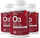 Essential Elements Omega-3 Fish Oil Supplement with EPA & DHA | Fatty Acids for Immune, Heart & Cognitive Support | 60 Softgels (3-Pack)