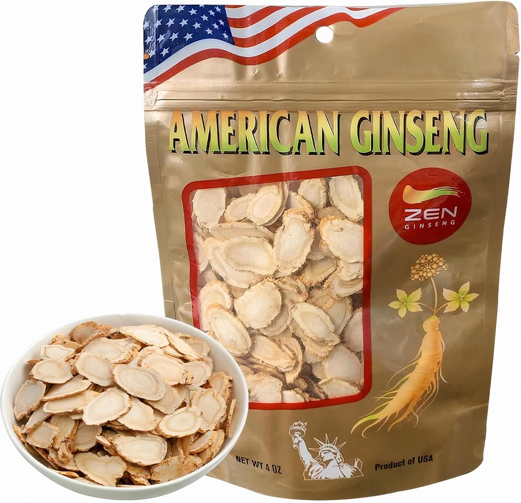 1 sac de tranches de ginseng Wisconsin américain - Panax Ginseng. Améliore l'immunité corporelle, l'énergie et l'endurance pour l'homme et les femmes