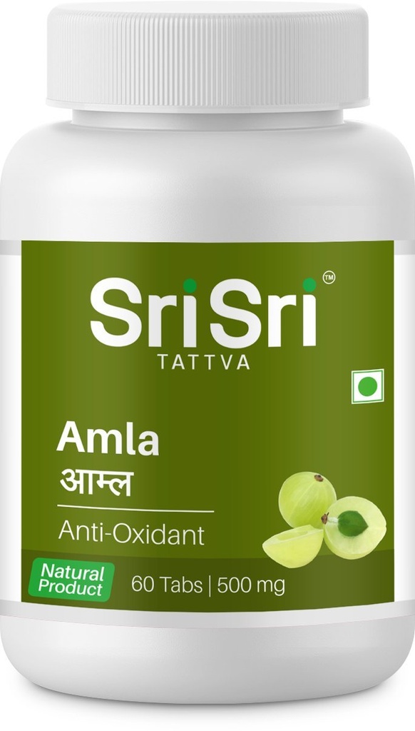 Sri Sri Tattva Amla - Anti Oxidant, 60 Tabs | 500mg (Pack of 1)