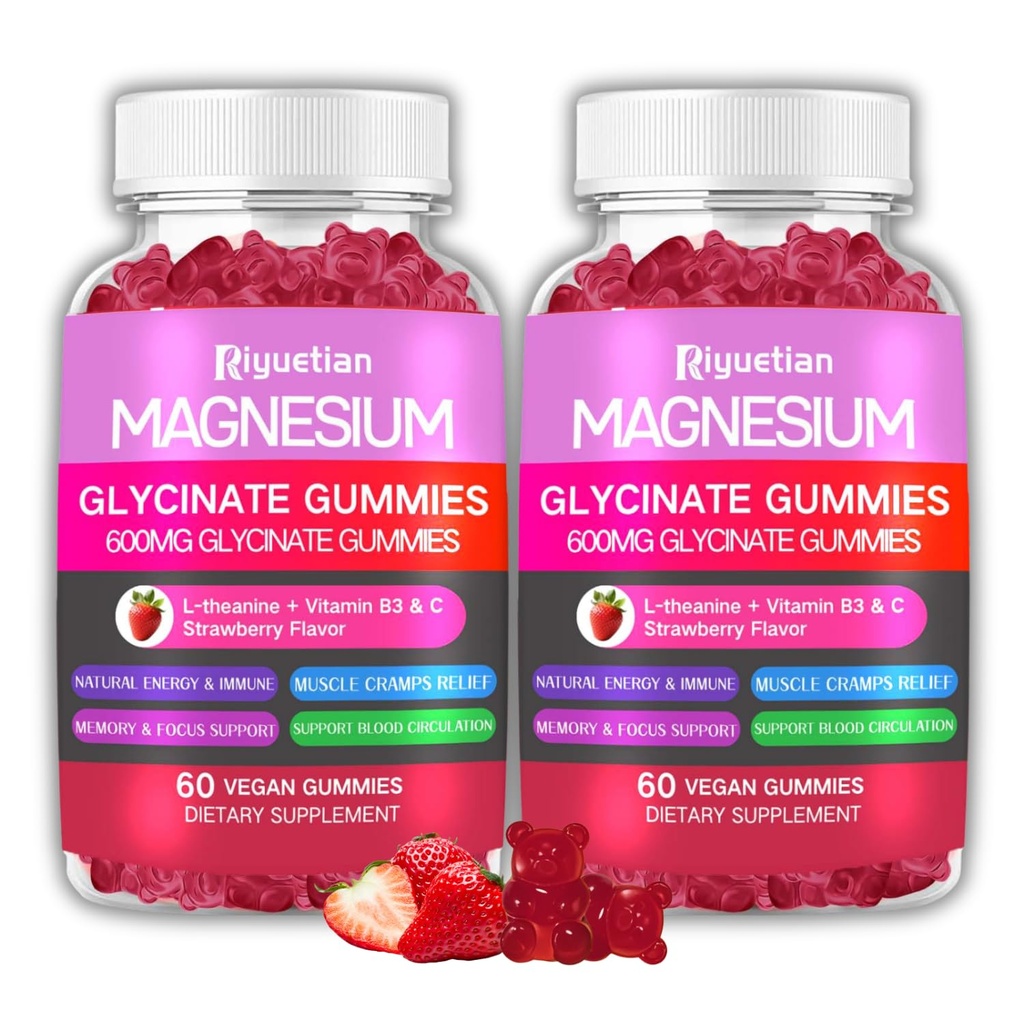 Magnesium Glycinate Supplement - Bioavailable chelated Magnesium for Evening Wind-Down - Supports Mood Swings & Relaxed Nerves - Sensitive Stomach Friendly - No Gluten, no allergens - 120 Count
