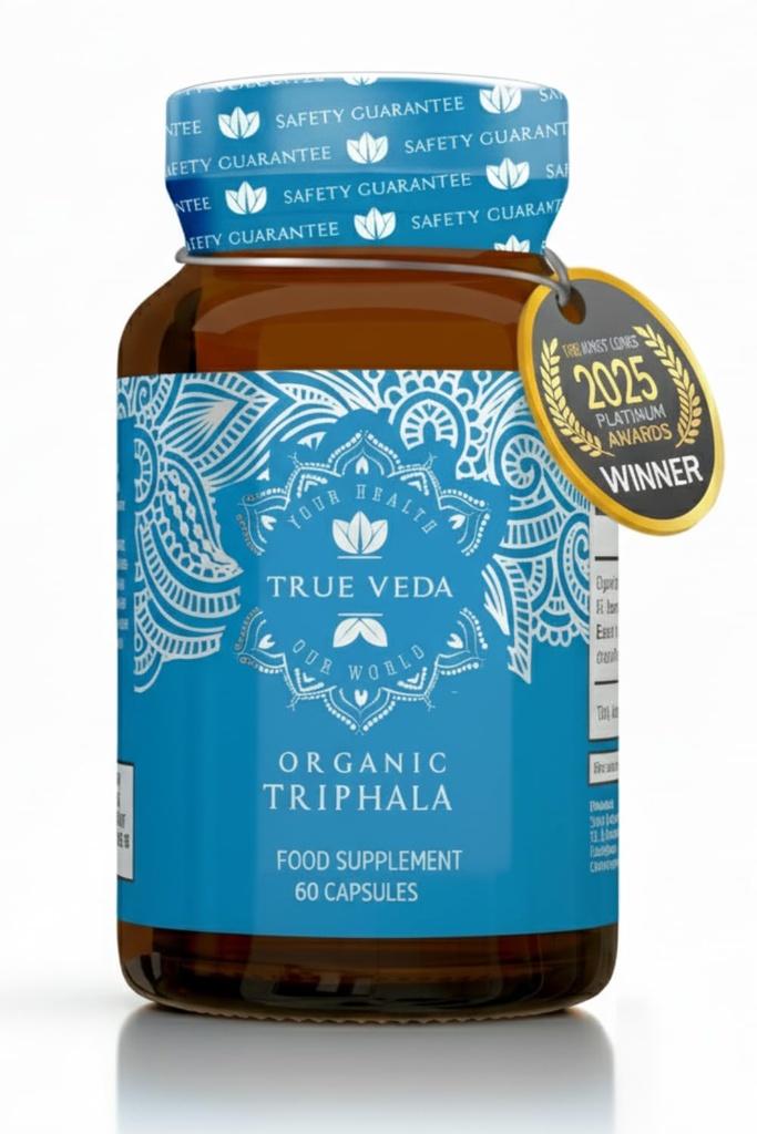 Capsules de Triphala – USDA certifié biologique de Triphala végétalien Comprimés de Triphala 100% naturel à base de plantes Triphala Guggulu Supplément de fusion naturelle d'extrait de puissance