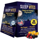 Vitamines du Dr Price Aide naturelle au sommeil - Supplément de sommeil - Mélatonine pour le sommeil - 30 paquets - Aide au sommeil Adultes, Tryptophane, Poudre de magnésium calmante, Soutien au sommeil non somnolent
