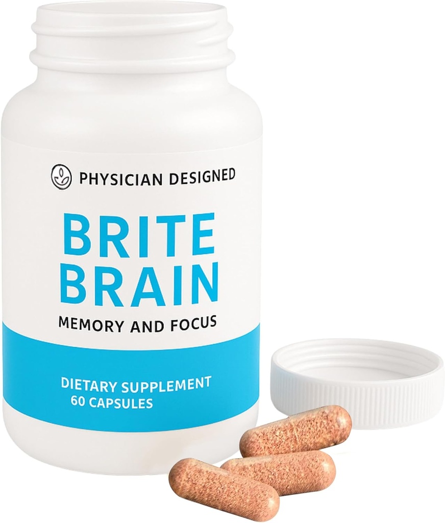 physicien conçu Brite Cerveau Supplement Ultra CoQ10 avec PQQ-Q pour l'énergie, la santé du cerveau et de la focus Micro-Active