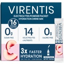 16 Sticks Electrolytes Powder Packets Sugar Free Hydration Packets Liquid Daily IV Electrolyte Drink Mix for Rehydration with 8 Electrolytes & 6 Vitamins, Low Sodium, White Peach