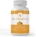Ingrédients originaux purs Propolis de l'abeille, (100 Capsules) Toujours pur, aucun additif ou remplissage, laboratoire vérifié