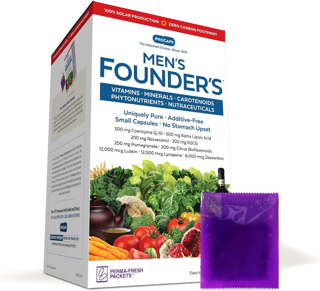 ANDREW LESSMAN Multivitamin-Men's Founders 120 Packets - Plus de 40 Nutrients Plus de haute puissance de toutes les vitamines essentielles, minéraux, phytonutriments, caroténoïdes. Facile à avaler. Aucun additif