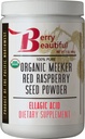 Poudre de graines de framboises rouges (acide élagique, fibre) - 1 lb (454g) - Poudre pressée à froid de framboises américaines