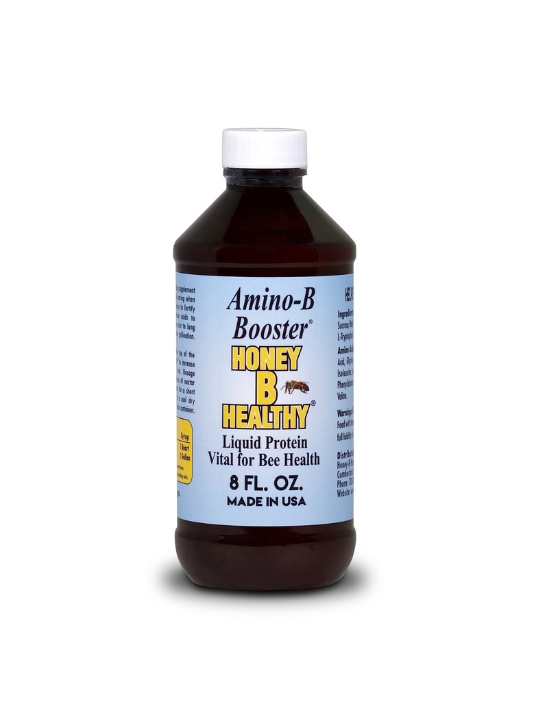 Amino-B Booster 8 oz. Bottle, Liquid Protein Vital for Bee Health