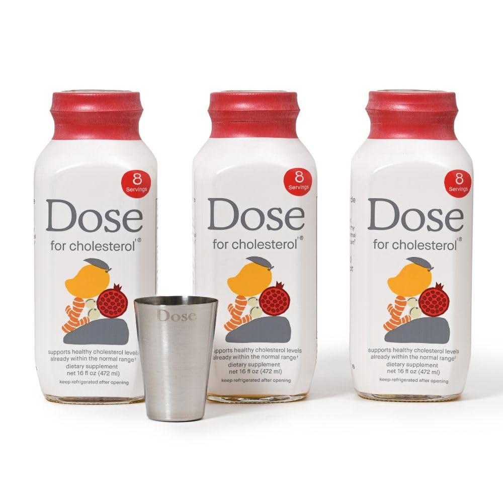for Cholesterol Supplements Maintain Healthy Cholesterol Levels and Supports Cardiovascular Health Gluten-Free Vegan Zero Sugar, 16oz Bottle, 3 Pack (3 Week Supply)