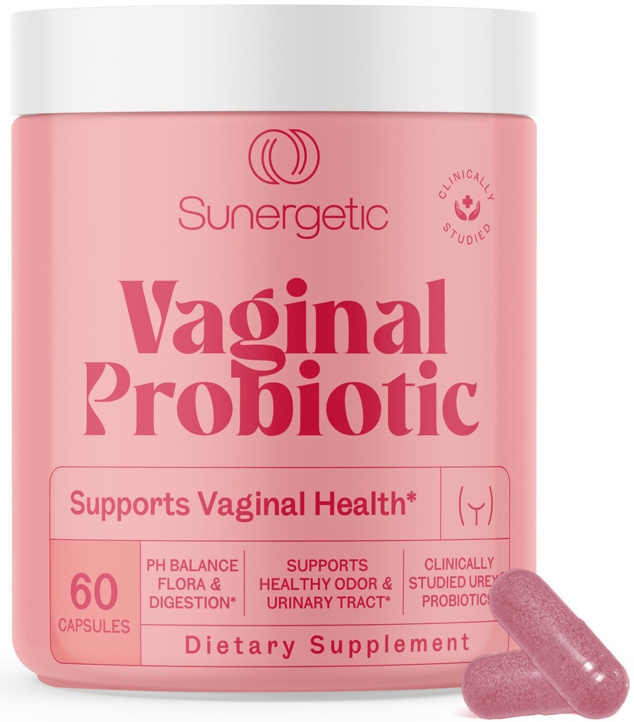 Probiotiques vaginaux premium pour les femmes – Lactobacillus cliniquement étudié Probiotique vaginal avec prébiotique et canneberge pour équilibrer PH, réduire l'odeur, le traitement urinaire et la santé féminine – 60 capsules