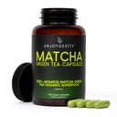 Organic Matcha Green Tea Capsules - Natural Energy Boost - Clean Gradual Caffeine - Japanese Matcha Green Tea Pills - 100% Natural Antioxidant - Calming and Relaxing - 120 Daily Capsules - 2,000/mg