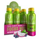 BrainJuice Kids Cerveau & Imune Support Shot, Gluten Free Supplément Shots for Energy, Focus, Immunity with Vitamine D, C, B, Alpha GPC & Organic Ginger Root, Ages 5+, Dragon Berry, 2,5 fl oz, 12 Pack