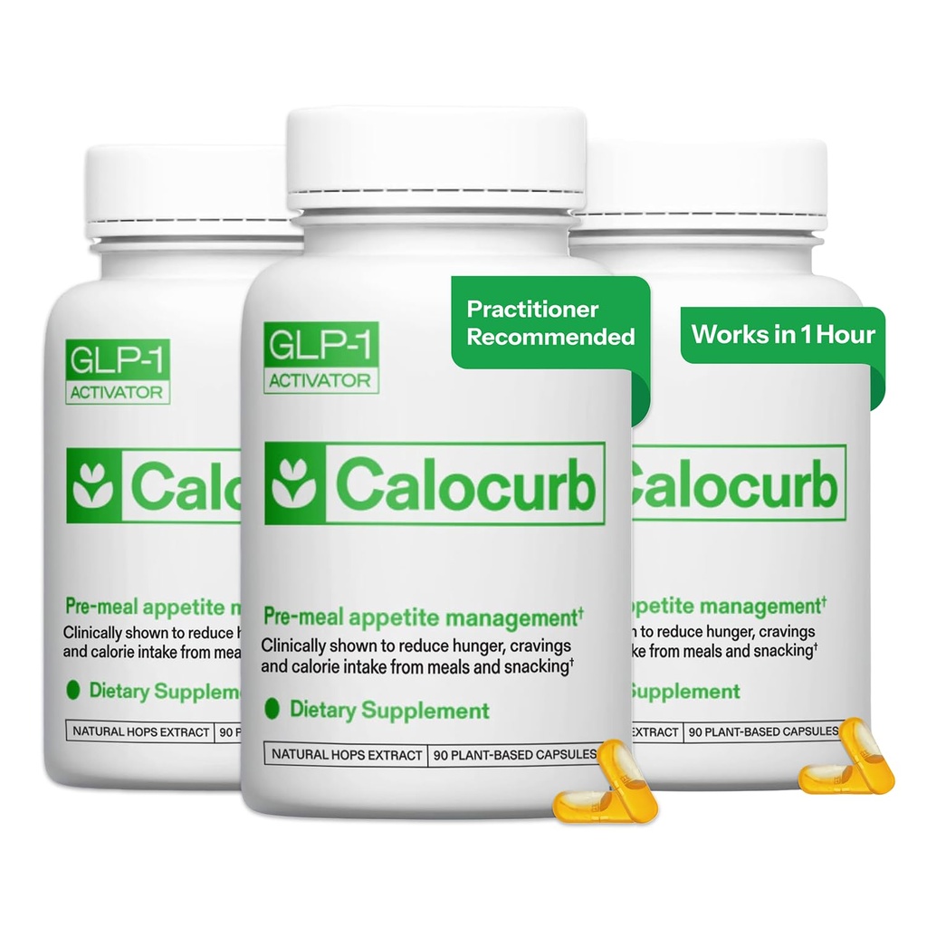 Calorie Control Supplement 6X Natural GLP-1, Official & Patented Amarasate Formula, Plant Based Dietary GLP1 Supplement, Manages Appetite, Hunger & Cravings, 3 Month Supply (270 Capsules)