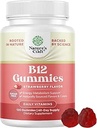 Vitamine B12 Gummies pour adultes - Sans sucre Vitamine B12 1000 mcg Gums à croquer pour l'énergie et l'humeur Soutien Immune & Nerves Santé - Kosher Supplément sans OGM et sans gluten pour les femmes et les hommes - 120 Compte