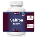 Saffron Supplements 88.5mg – Mood, Eye & Appetite Support – 60 Capsules | Natural Saffron Supplement from Crocus Sativus L. | Non-GMO, Vegan-Friendly
