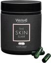 WelleCo The Skin Elixir Greens Powder Capsules with Zinc, Turmeric, Essential Skin Food, Supports Collagen Formation, Gluten Free & Vegan Glowing Skin Supplement, Firmness & Elasticity, 60 Capsules