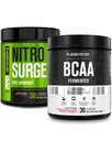 Nitrosurge d'usine Jacked pré-entraînement dans le raisin et BCAA dans le punch de fruits pour la construction musculaire et la récupération