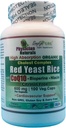 Organic Red Yeast Rice w CoEnzyme Q10 and Piperine 600 mg High Absorption 100 Veg Caps 1200 mg per Serving