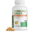 Bronson Turmeric + Ginger Extra Strength Joint Health & Digestion Support avec BioPerine, non-OGM, 60 Capsules végétariennes