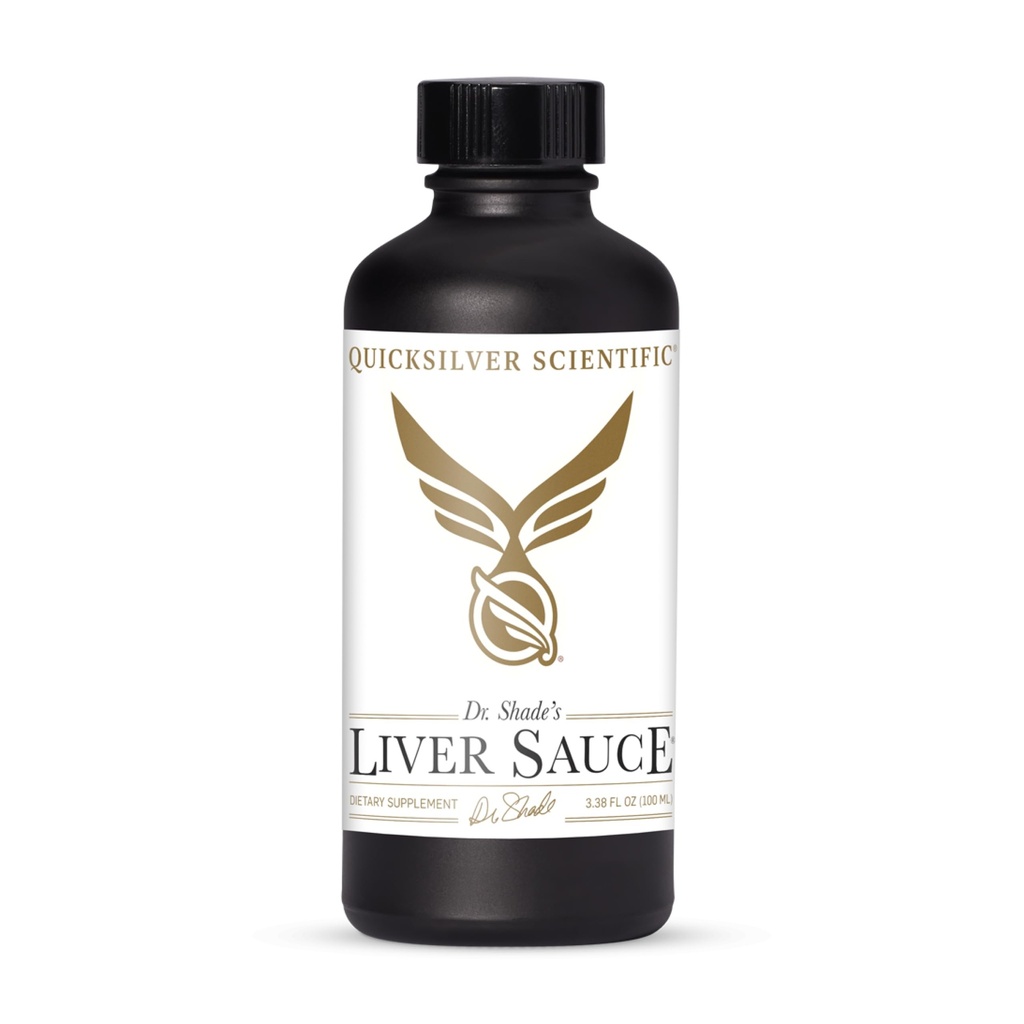 Sauce au foie scientifique Quicksilver - Détox au foie liposomique avec DIM, Quercetin, acide lipoïque, supplément à la racine de chardon et de dandelion - soutient la bile et la toxines Momentum (100 ml / 3,38 oz)