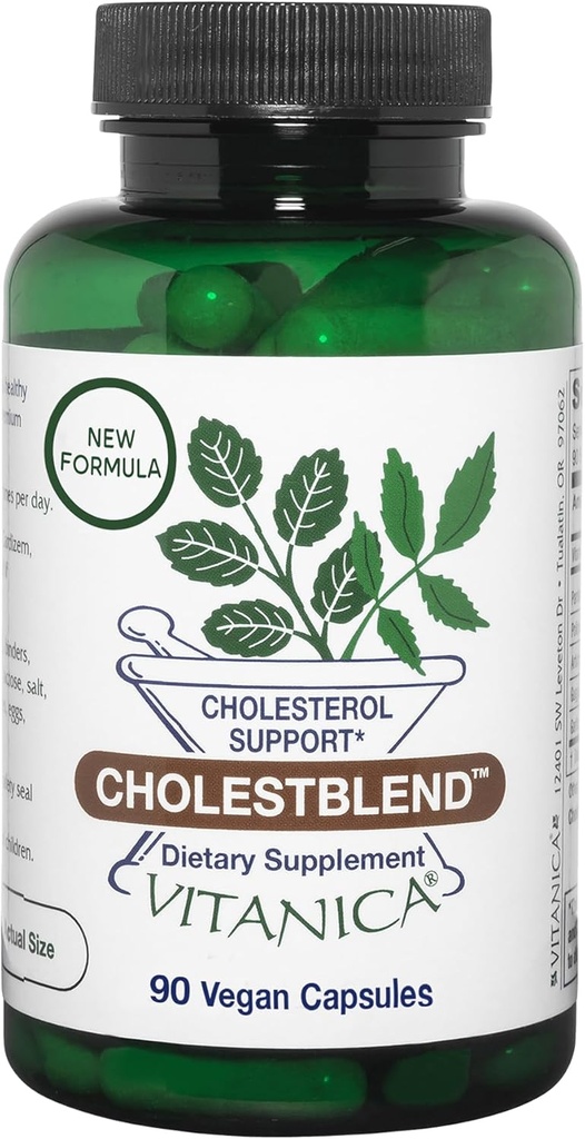 Vitanica Cholestblend, Soutien au cholestérol, Vegan, 90 Capsules