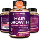 Vitamines de croissance des cheveux pour les femmes. Biotine 10 000mcg, collagène, breveté OptiMSM®, goMCT®, Saw Palmetto.