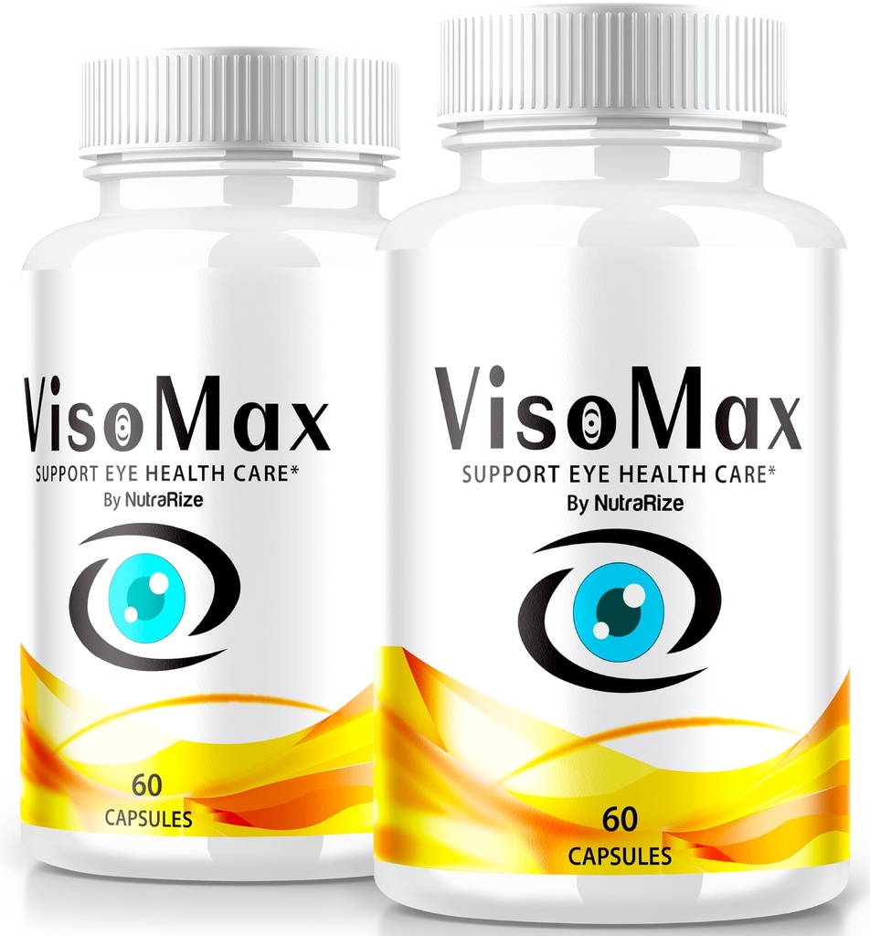 NutraRize (2 Pack) VisoMax Capsules, Official Eye Health Formula, All-Natural Eye Supplement to Maintain Normal Vision, Viso Max Support Visual Performance, Viso Max Pills Review (120 Capsules)