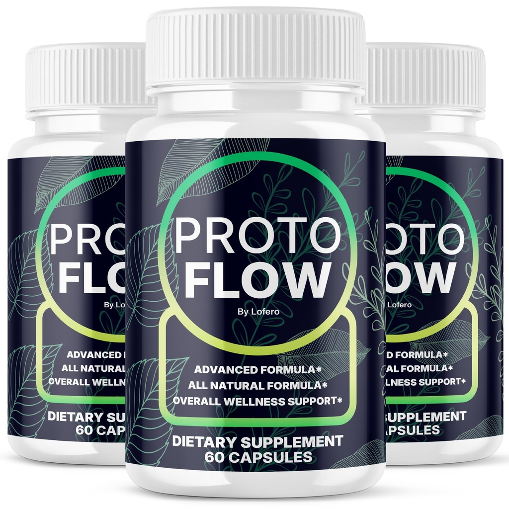 (3 Pack) ProtoFlow Capsules, Proto Flow Supplement For Men with Advanced Maximum Strength, Premium Wellness Prostate Health Formula for Urinary Function, Comfort & Balance, Natural Ingredients (180ct)