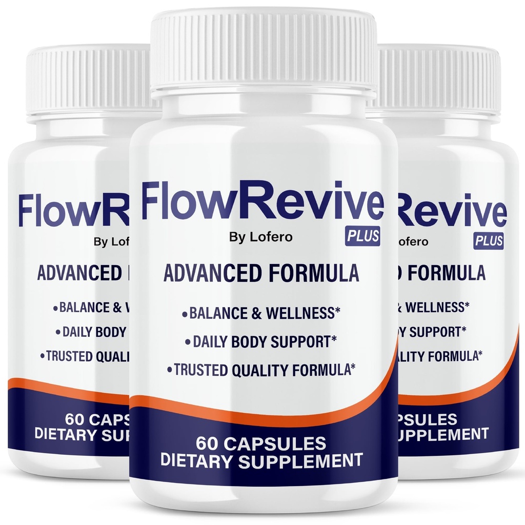 (3 Pack) Flow Revive Capsules, FlowRevive Pills Advanced Premium Prostate Supplement Health Support Formula Vitamins for Men Urinary Function, Comfort, Flow & Balance All Natural Ingredients (180 ct)