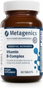 Métagène Vitamine B-Complexe - Vitamines actives B6 et B12 avec folate - Soutient le métabolisme énergétique, la réponse au stress, l'équilibre homocysténique et la santé du système nerveux - Végétarien et sans gluten - 60 comprimés