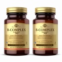 Solgar B-Complex “50” - 100 Vegetable Capsules, Pack of 2 - Energy Metabolism & Nervous System Support - Non-GMO, Vegan, Gluten Free - 200 Total Servings