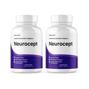 (2 Pack) Neurocept Brain Supplement Capsules, Official Neuro cept Nootropic Focus Support, Neurocept Advanced Formula Brain & Memory Support, Neuro cept Pills Overall Health & Wellness (120 Capsules)