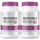 Neotonics Skin & Gut Capsules for Skincare, Essential Probiotics, Health Supplement Pills (120 Capsules)