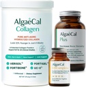 ALGAECAL Calcium, vitamine D3 et ensemble de collagène – Collagène hydrolysé avec Vérisol, Fortibone et Fortigel cliniquement soutenu, plus Calcium, vitamine ADEK, et minéraux traces pour la santé des os et anti-âge