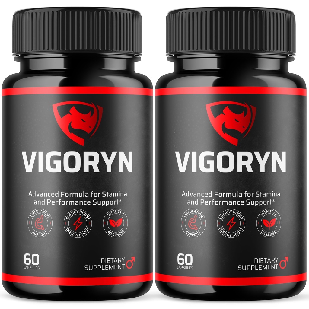 (2 Pack) Vigoryn Capsules, Vigoryn Pills for Men with All Natural Ingredients, Advanced Formula Men's Health and Wellness Pill, Maximum Strength Multivitamin Formula Supplement (120 Capsules)