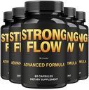 (5 Pack) Strong Flow Capsules - Official StrongFlow Support Advanced Formula Premium Ingredients Maximum Strength, Strong Flow Pills Supplement For Overall Health & Wellness, 300 Capsules For 5 Months