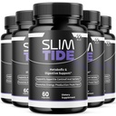 (5 Pack) Slim Tide Capsules, Official SlimTide Weight Management Pills with All Natural Ingredients, Advanced Formula Wellness Supplement with Maximum Strength Active Lifestyle Vitamins (300 Capsules)