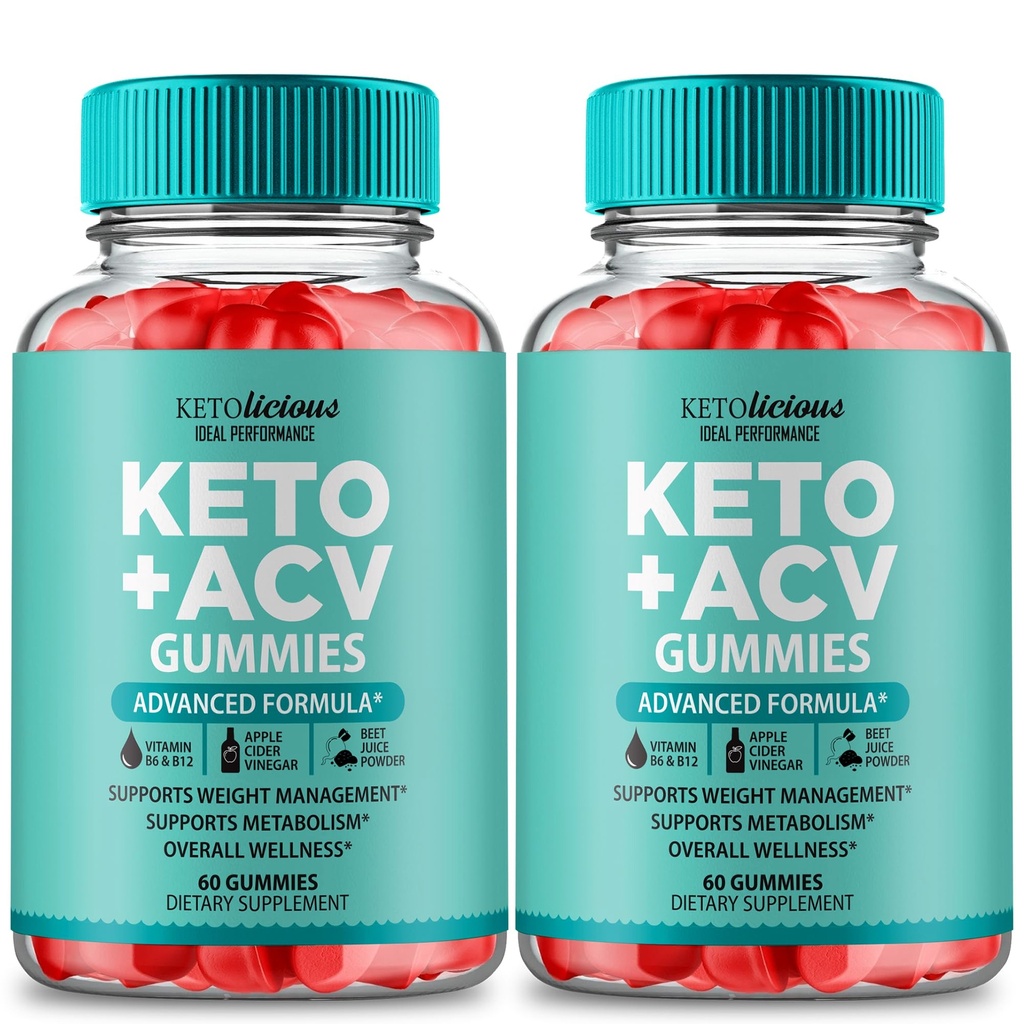 Ketolicious Keto ACV Gummies, Ketolicious ACV-Keto Gummies 1000MG - Extra Strength, Ketolicious All Natural Apple Cider Vinegar, Vitamin B12, Pomegranate, KetoLicious ACV Gummy Reviews (2 Pack)