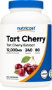 Nutricost Tart Cherry Extract 240 Capsules for 80 Servings Per Bottle - Vegan, GMO-Free, Gluten-Free