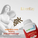 Liver Support Supplement–Supports Detox, Cleansing & Lipid Metabolism – with Bergacyn FF (Bergamot & Artichoke) – 30 LiverEzy Vegan Capsules