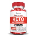 Justified Laboratories Rapid Lean Keto ACV Gummies Extreme (2000 mg) - 60 Count - Formulated with Apple Cider Vinegar, Folate & Vitamin B12 - Non-GMO, Vegan, Gluten Free - 30 Servings