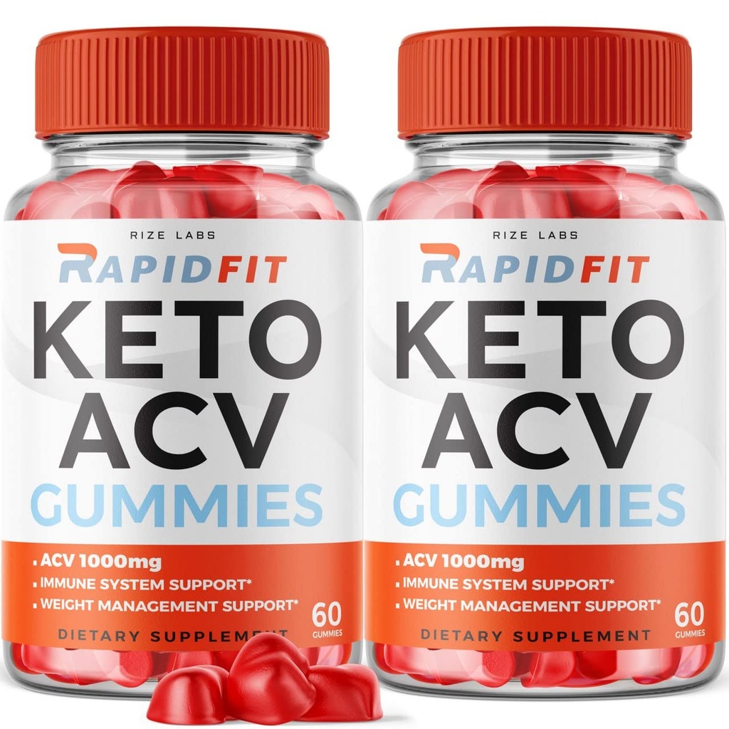 RapidFit Keto ACV Gummies for Advanced Weight Loss with Apple Cider Vinegar Supplement Helps in Reducing Belly Fat for Extra Strength (120 Gummies)